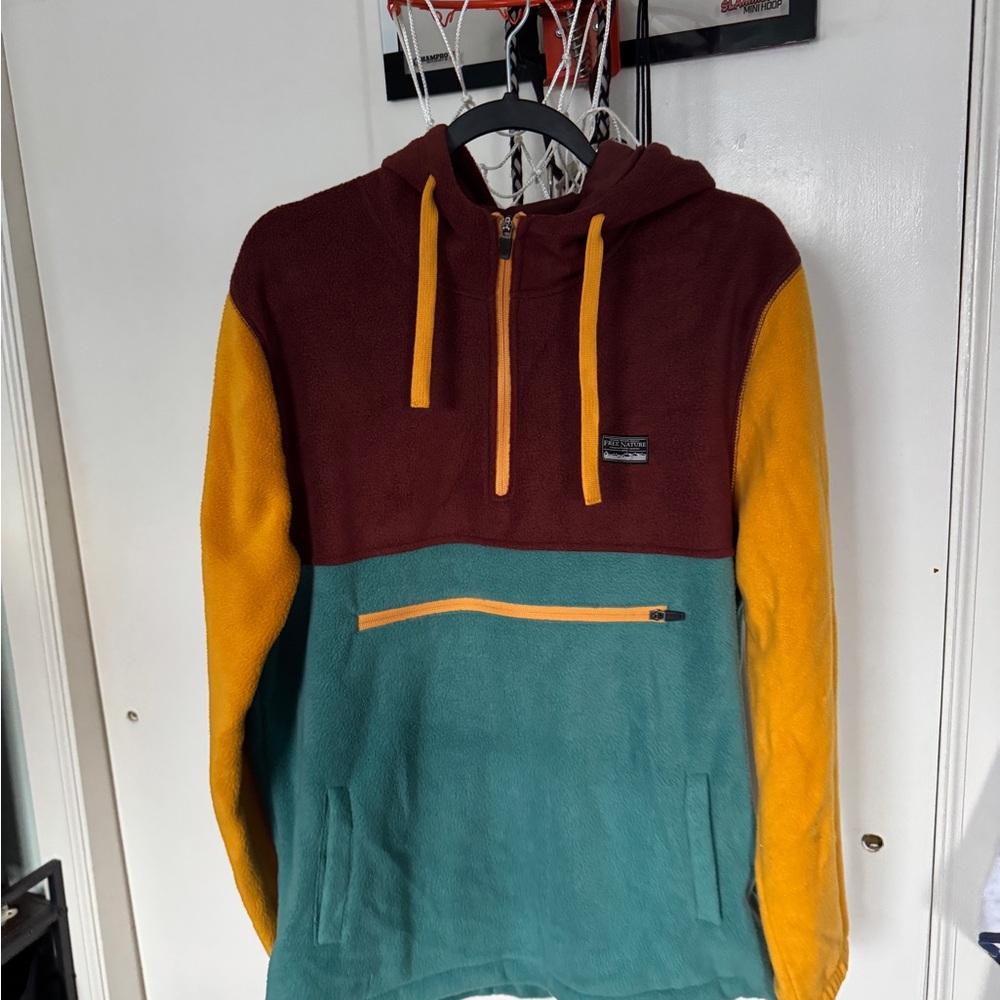 Colorblock Hoodie with Front Pocket